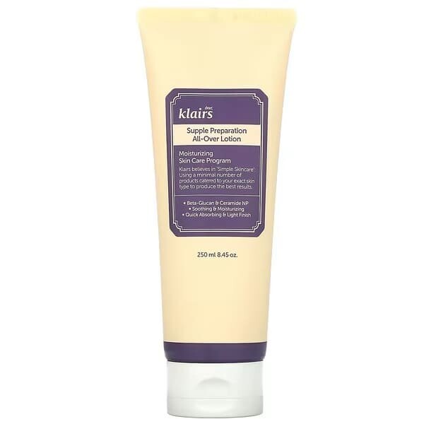

Увлажняющий лосьон для лица и тела Dear, Klairs Supple Preparation All Over Lotion, 250 мл