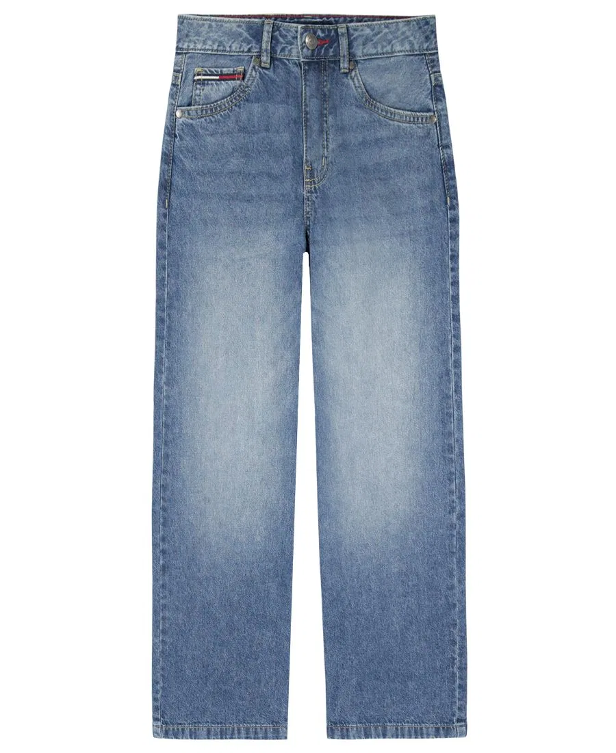 Джинсы свободного кроя с пятью карманами и отделкой из пайеток Tommy Hilfiger, Lexington Wash