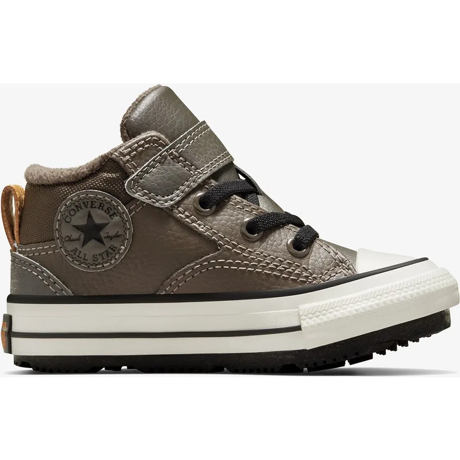 Ботинки детские с дерматином Converse Chuck Taylor All Star Malden Street, Коричневый