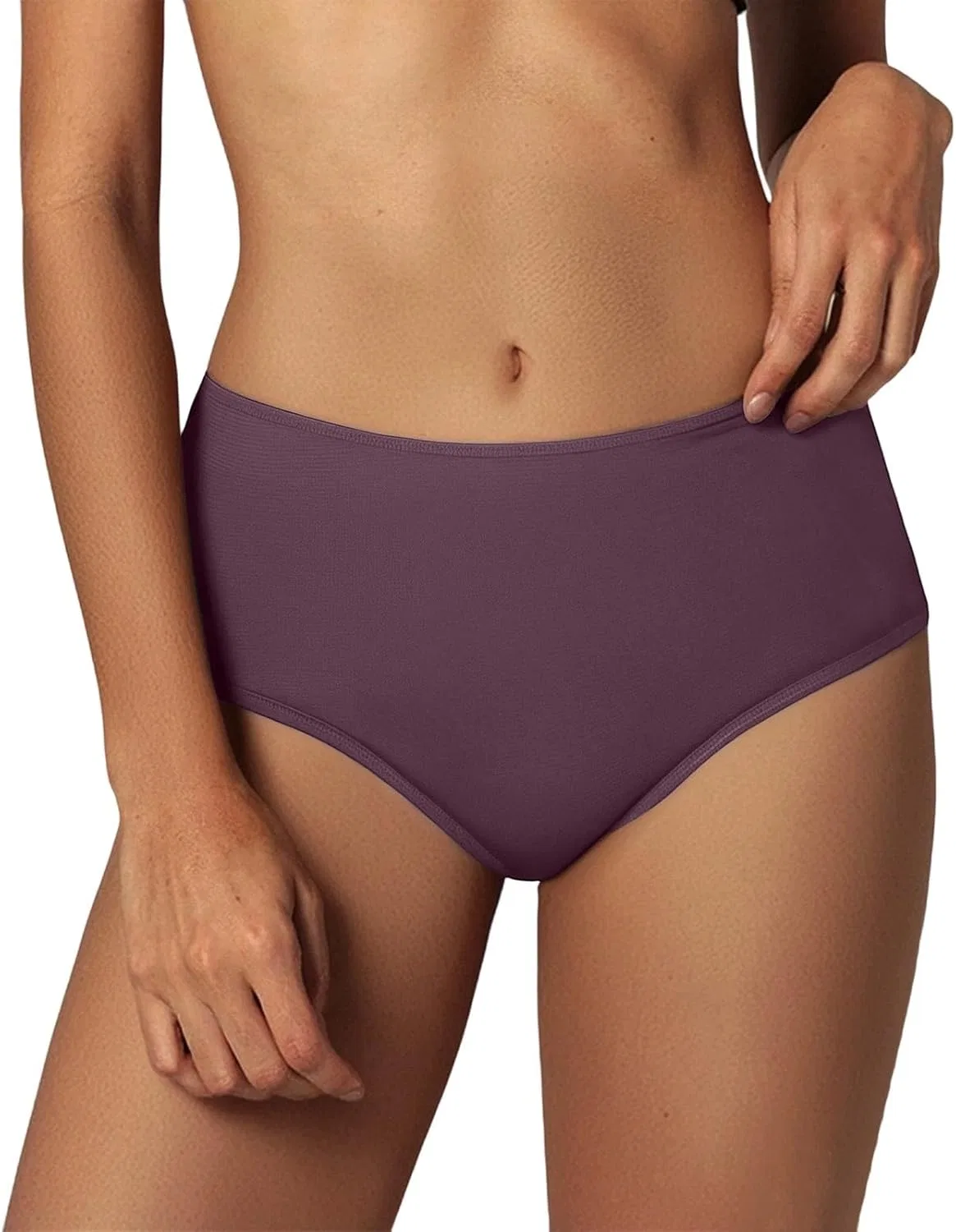 Женские плавки с высокой талией ruched Generic, Purple