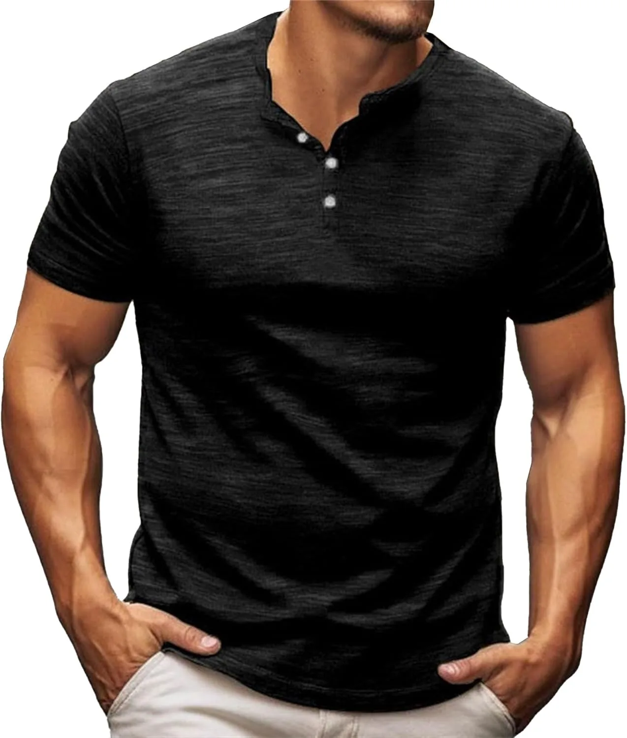 

Мужская футболка-поло Slim Fit V-образным вырезом TrndTrsure