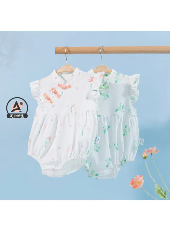 Боди-комбинезон с воротником-стойкой, модель Cheongsam, Bornbay, зеленый — фото 4
