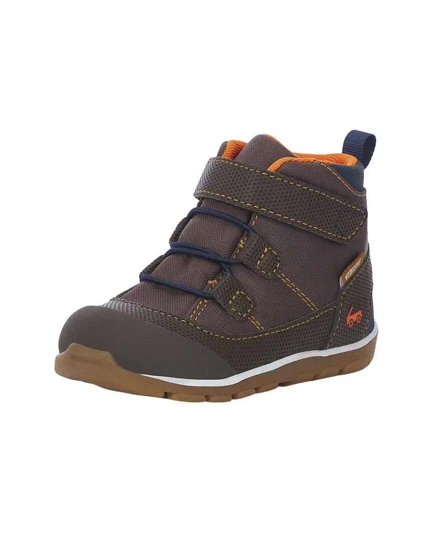Детские зимние ботинки на шнуровке с мембраной Sam II WP Boot See Kai Run, Chocolate Brown
