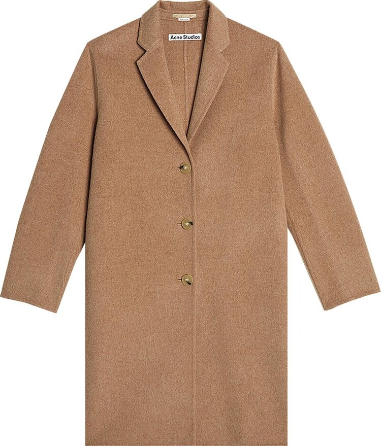 

Пальто Acne Studios Single Breasted Coat Camel Melange, кремовый, Бежевый, Пальто Acne Studios Single Breasted Coat Camel Melange, кремовый