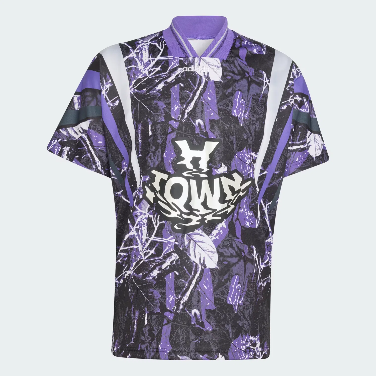 Мужская футболка с V-образным вырезом FIFA World Cup 26 Host City Houston Graphic Jersey, Adidas Originals, фиолетовый/белый — фото 4
