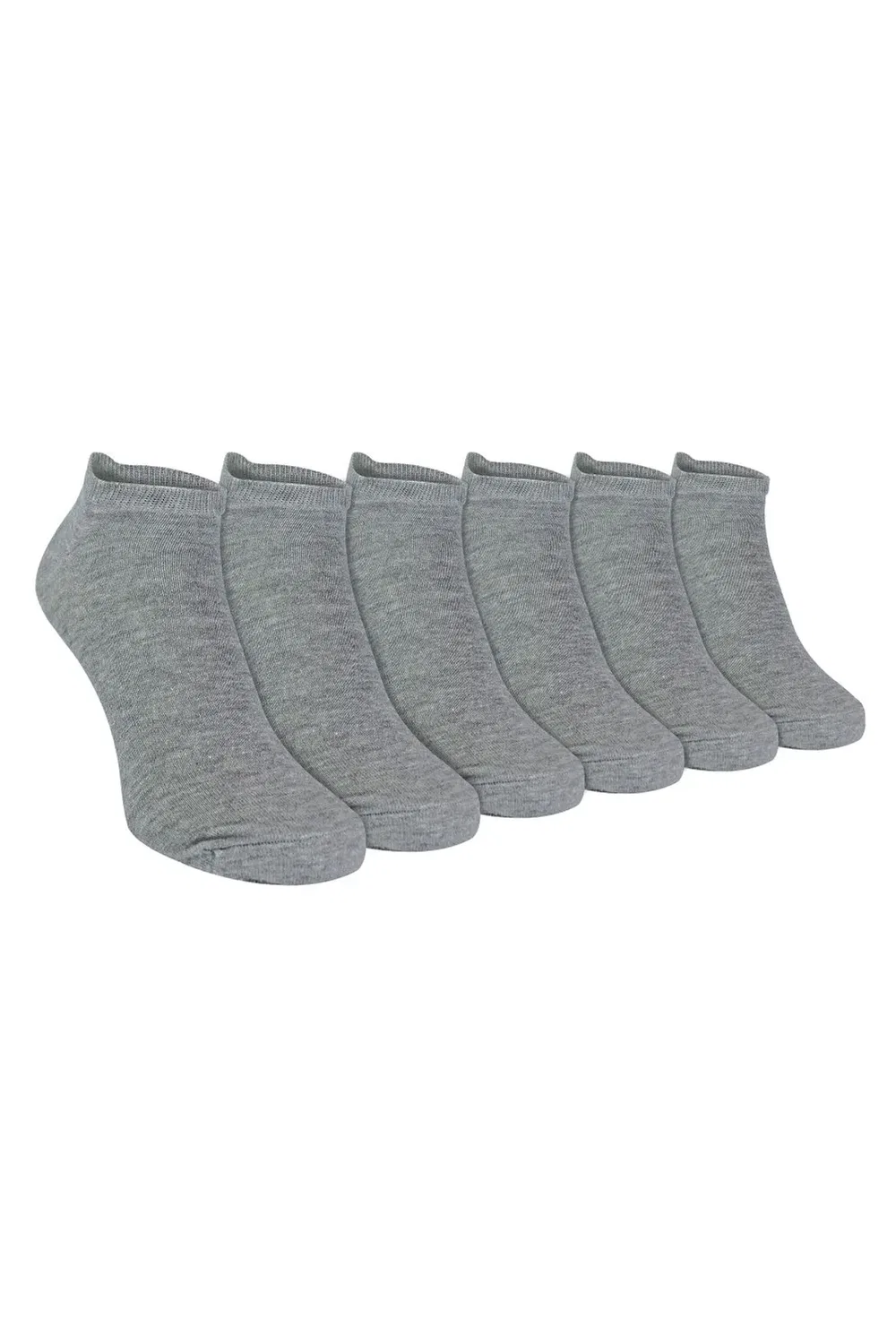 Детские хлопковые носки для тренировок Cihat 6 Pack Sock Snob, Grey