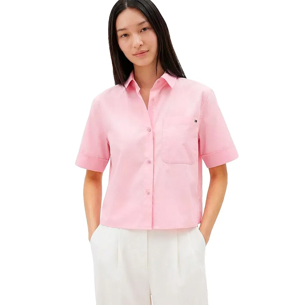 Рубашка с коротким рукавом Tommy Hilfiger, розовый
