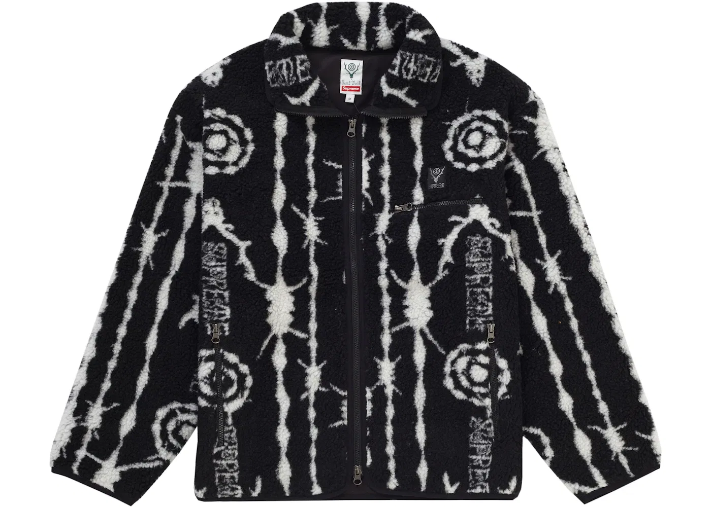 Мужская куртка из флиса SOUTH2 WEST8 Fleece Jacket Supreme, Black