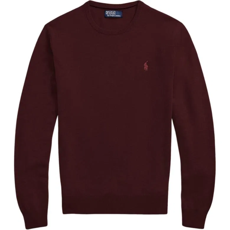 Мужской свитшот с вышивкой логотипа Polo Ralph Lauren, Classic Burgundy