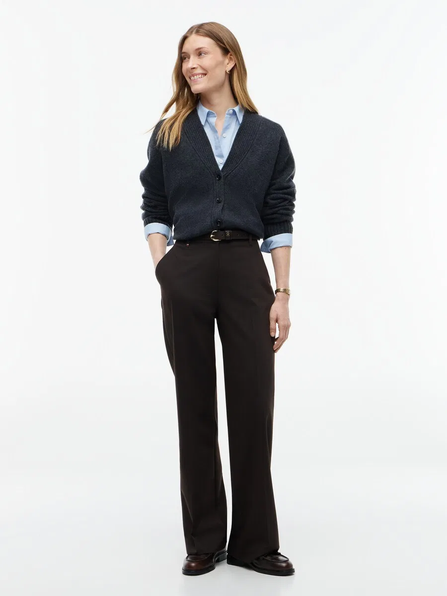 Вязаный кардиган TOMMY HILFIGER цвета антрацит — фото 4