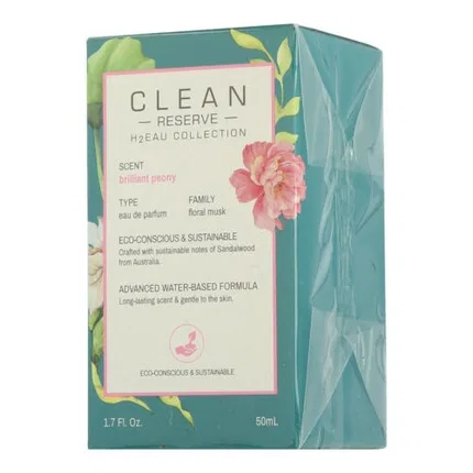 Женский парфюм Clean Reserve H2eau Collection Brilliant Peony Edp Spray 50 мл, Clean Cut Copenhagen