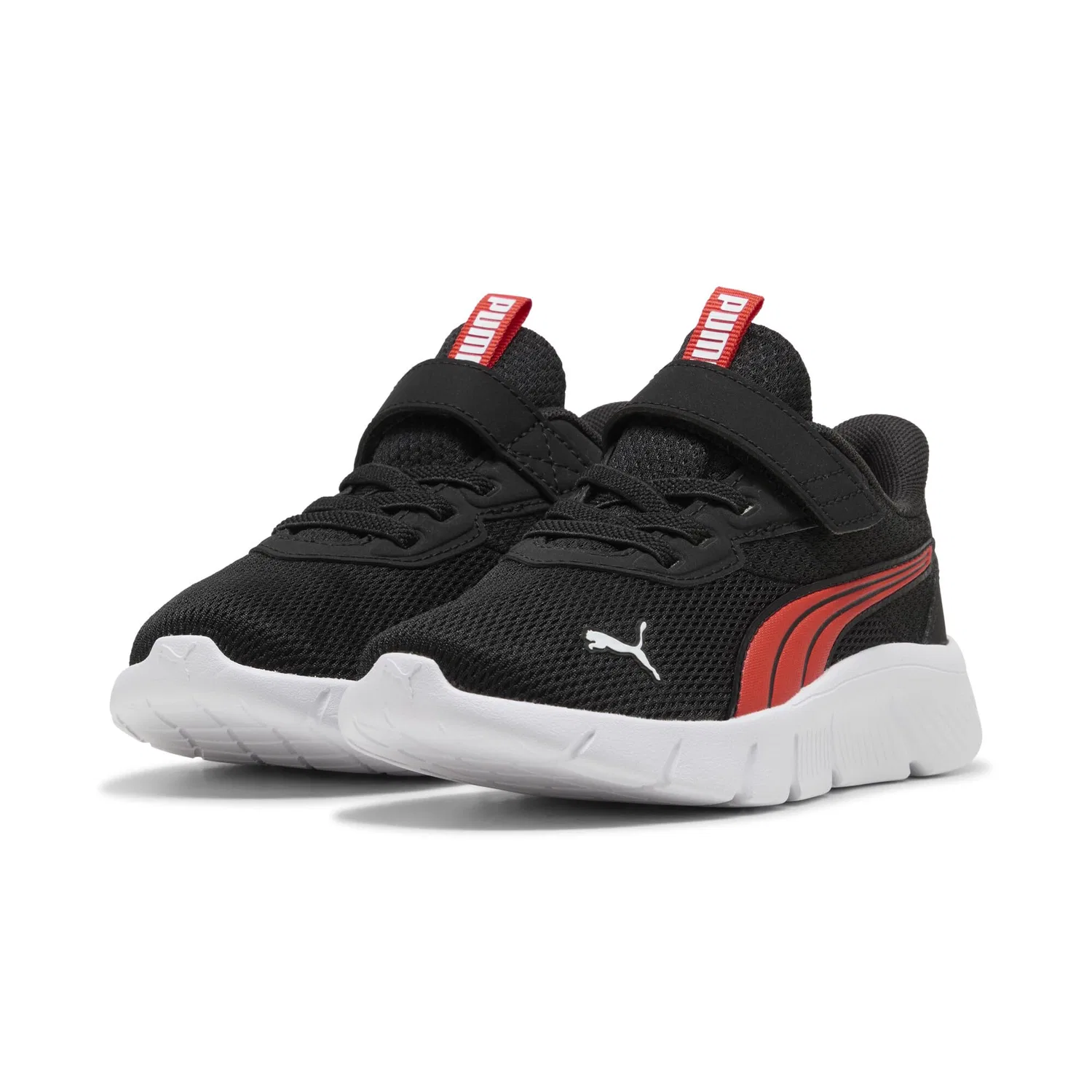 Детские кроссовки для мальчиков с липучками FlexFocus Modern PUMA PUMA Black Red Flash PUMA White