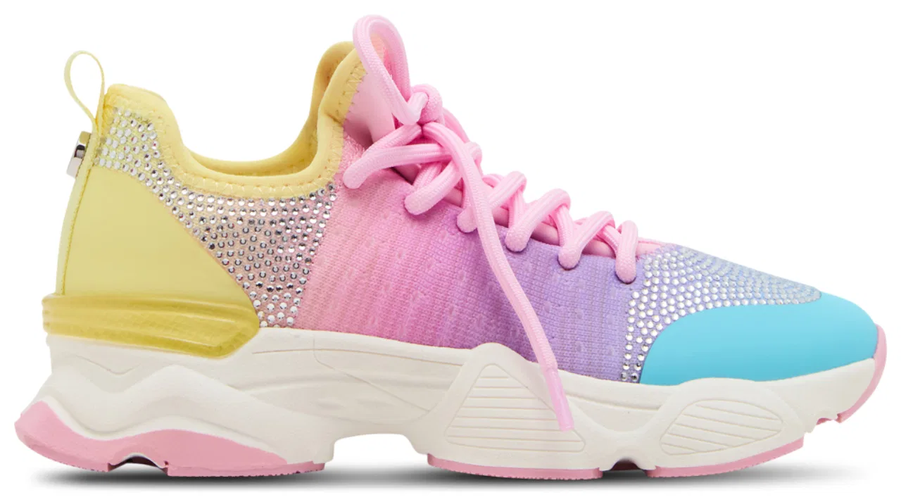 Детские кроссовки для девочек с верхом из Flyknit Jsolace Steve Madden, Pastel Ombre
