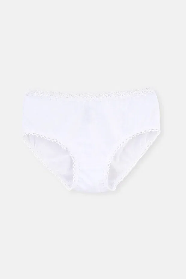Детские трусы для девочек хлопковые 3 шт Dagi, White — фото 2