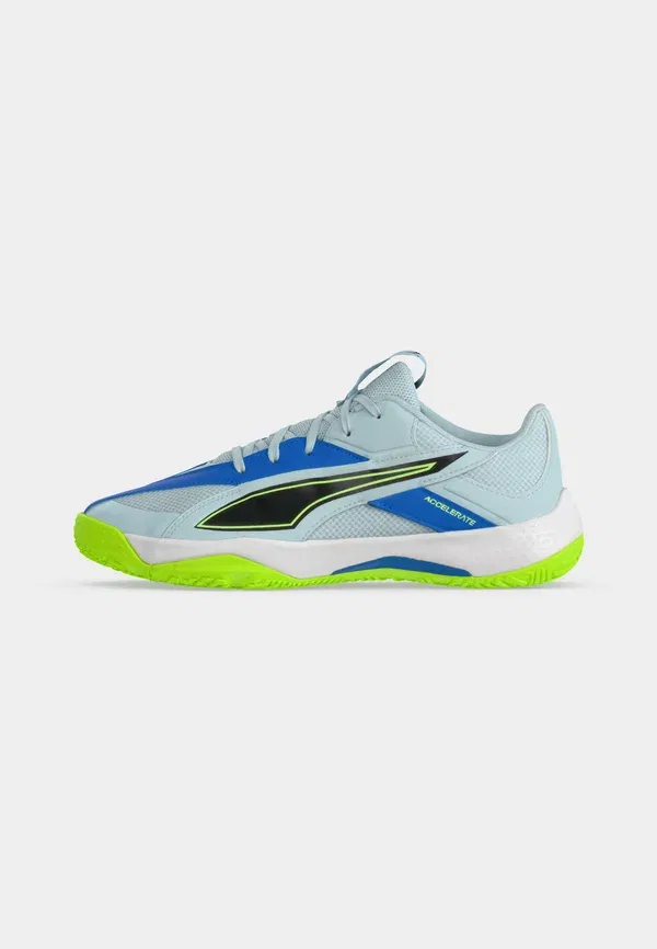 Кроссовки с защитой от холода Accelerate Jr 5 Puma Aqua Glow, White, Green Glare, белый/зеленый — фото 2