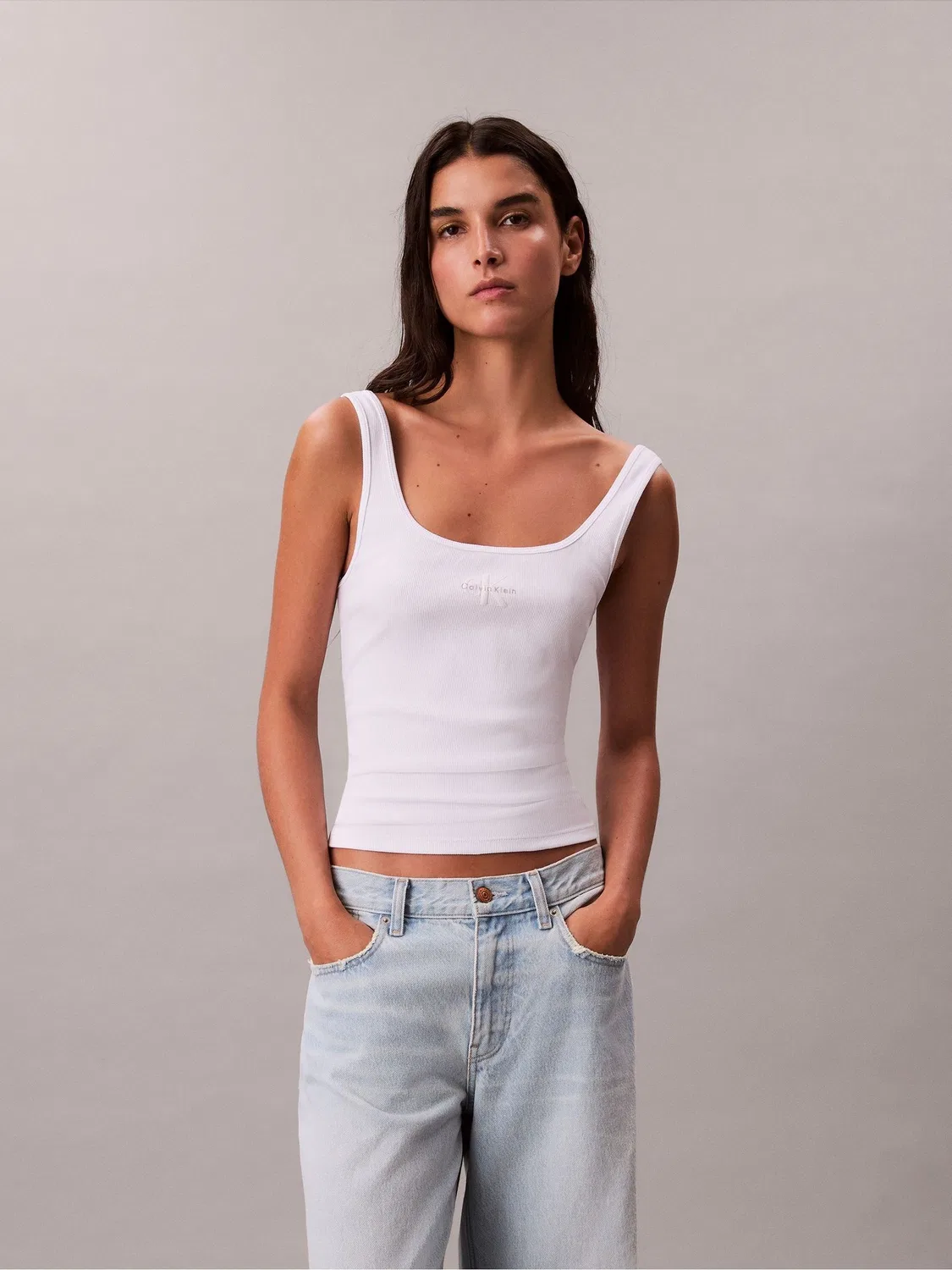 Топ Calvin Klein Monologo, белый