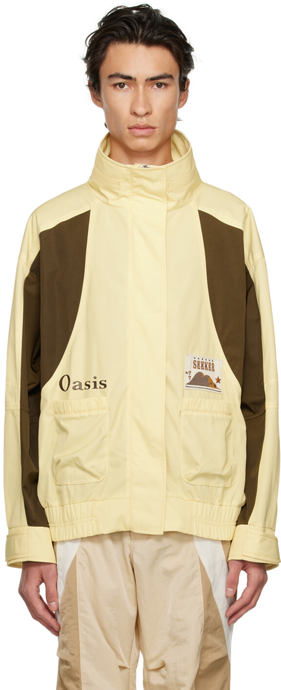 

Эксклюзивная желто-коричневая куртка SSENSE Oasis Shell Kijun, Коричневый, Эксклюзивная желто-коричневая куртка SSENSE Oasis Shell Kijun