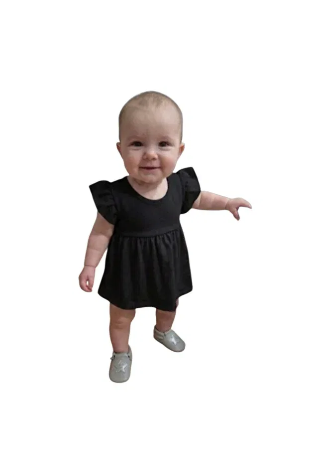 Детское платье для девочек хлопковое Jelly Ekib, Black
