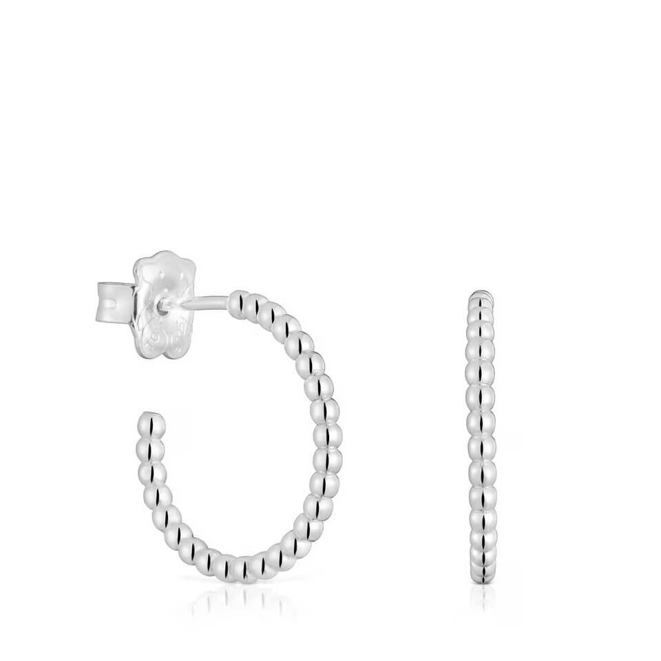 

Серьги-кольца Tous Basics Short Ball, 15 мм, серебро