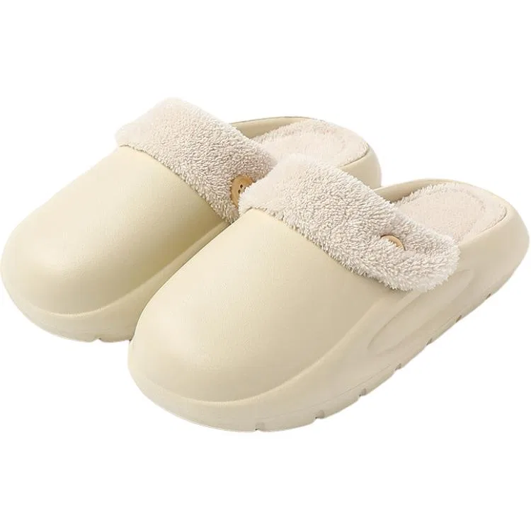 Детские тапочки с водоотталкивающим верхом EVA Red bean, Off-white — фото 3