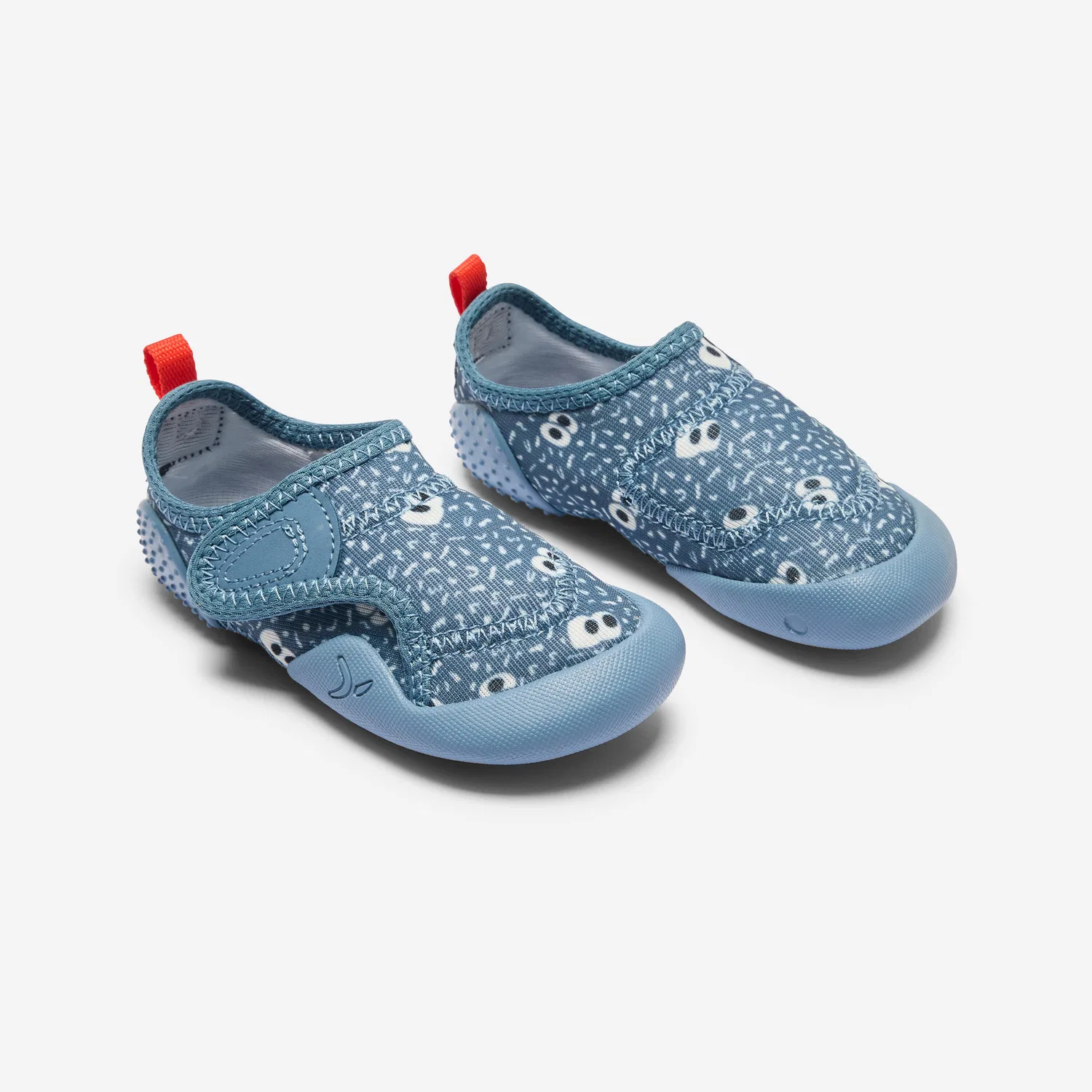 Детские кроссовки для малышей с липучкой, нескользящие, дышащие, Muster, Decathlon, Цвет Blaugrau Sturmblau — фото 2