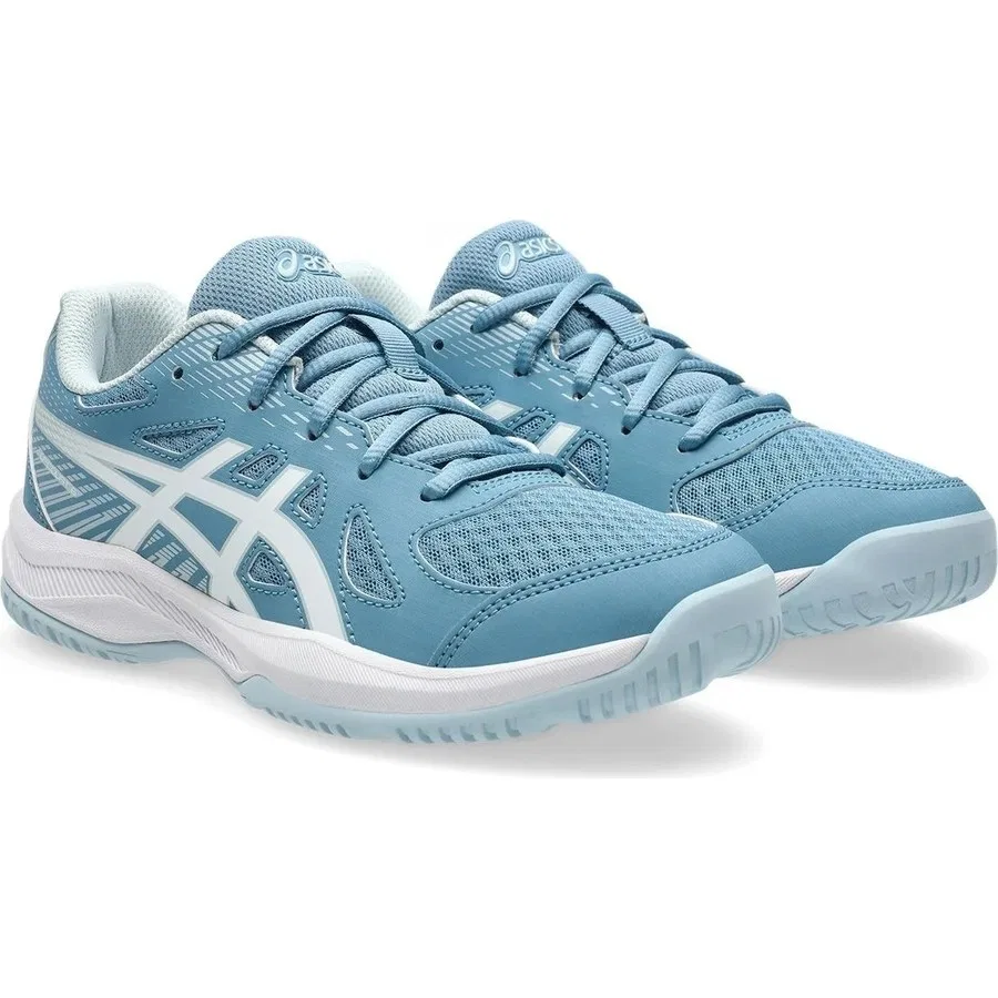 Детские спортивные кроссовки с шнуровкой Asics Upcourt 6 Gs, Синий — фото 2