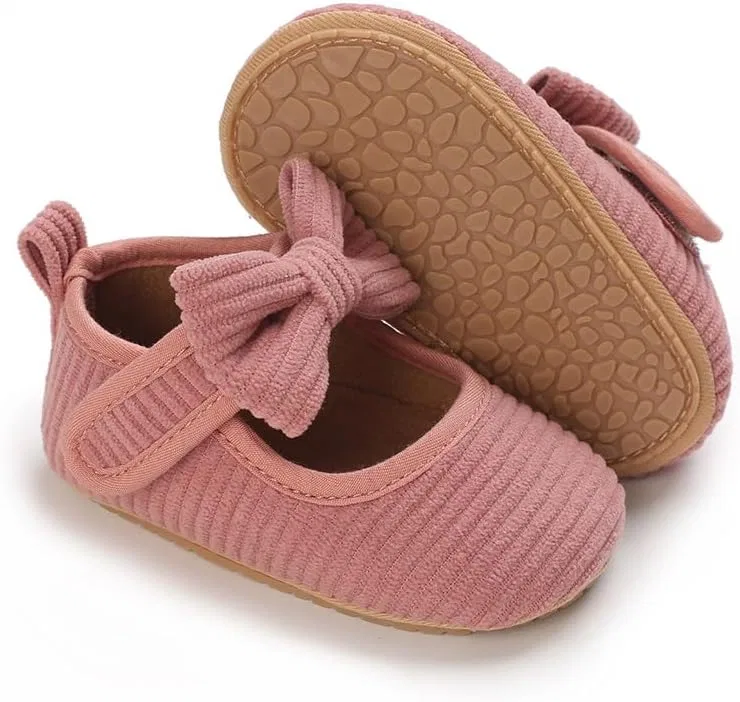 Детские туфли Мэри Джейн для девочек с бантом Purepips, Pink — фото 4