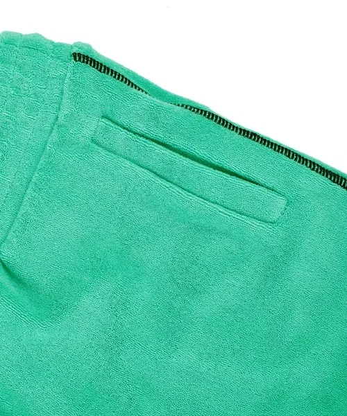Шорты хлопковые с эластичным поясом Burberry, Bright Jade — фото 3