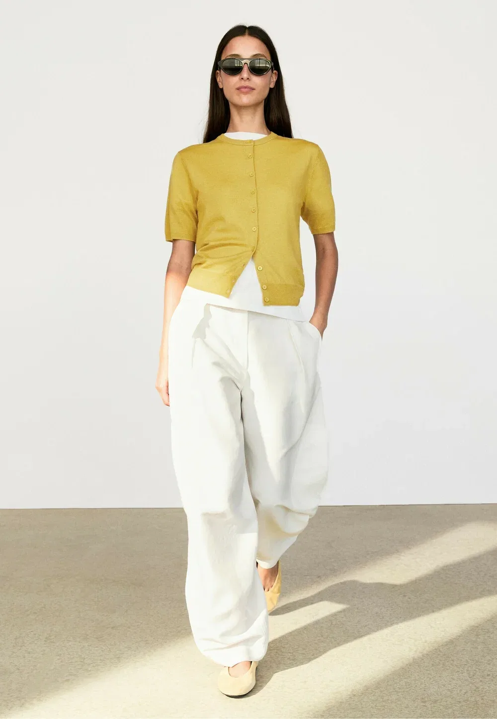 Кардиган Massimo Dutti, Yellow — фото 2
