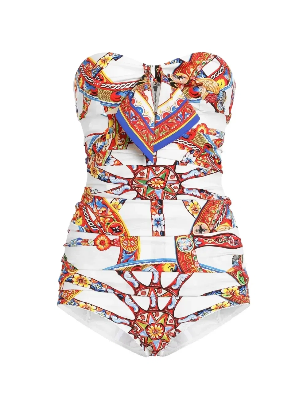 Топ с принтом Carretto Dolce & Gabbana, белый