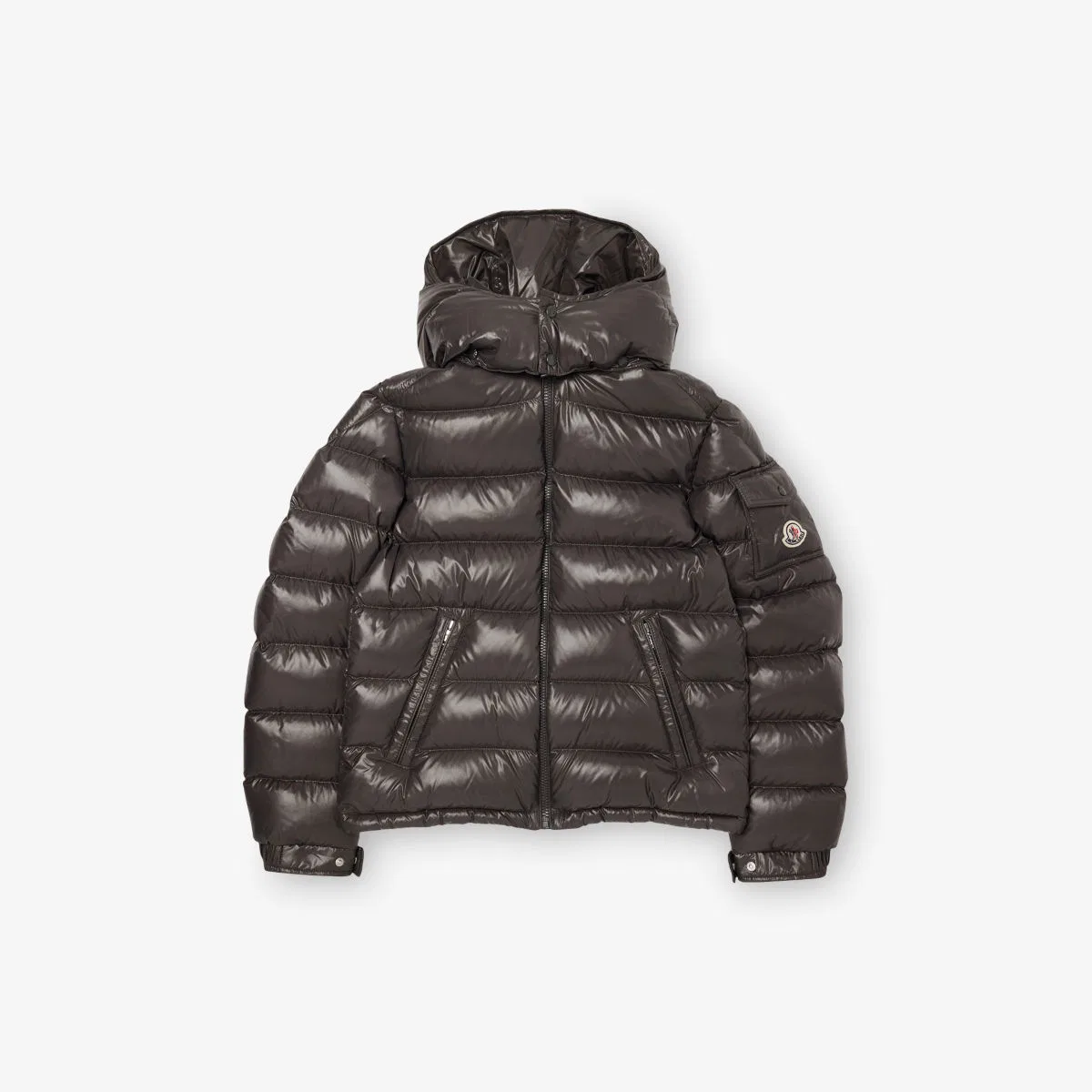 Пуховая куртка Maya со съемным капюшоном Moncler, черный