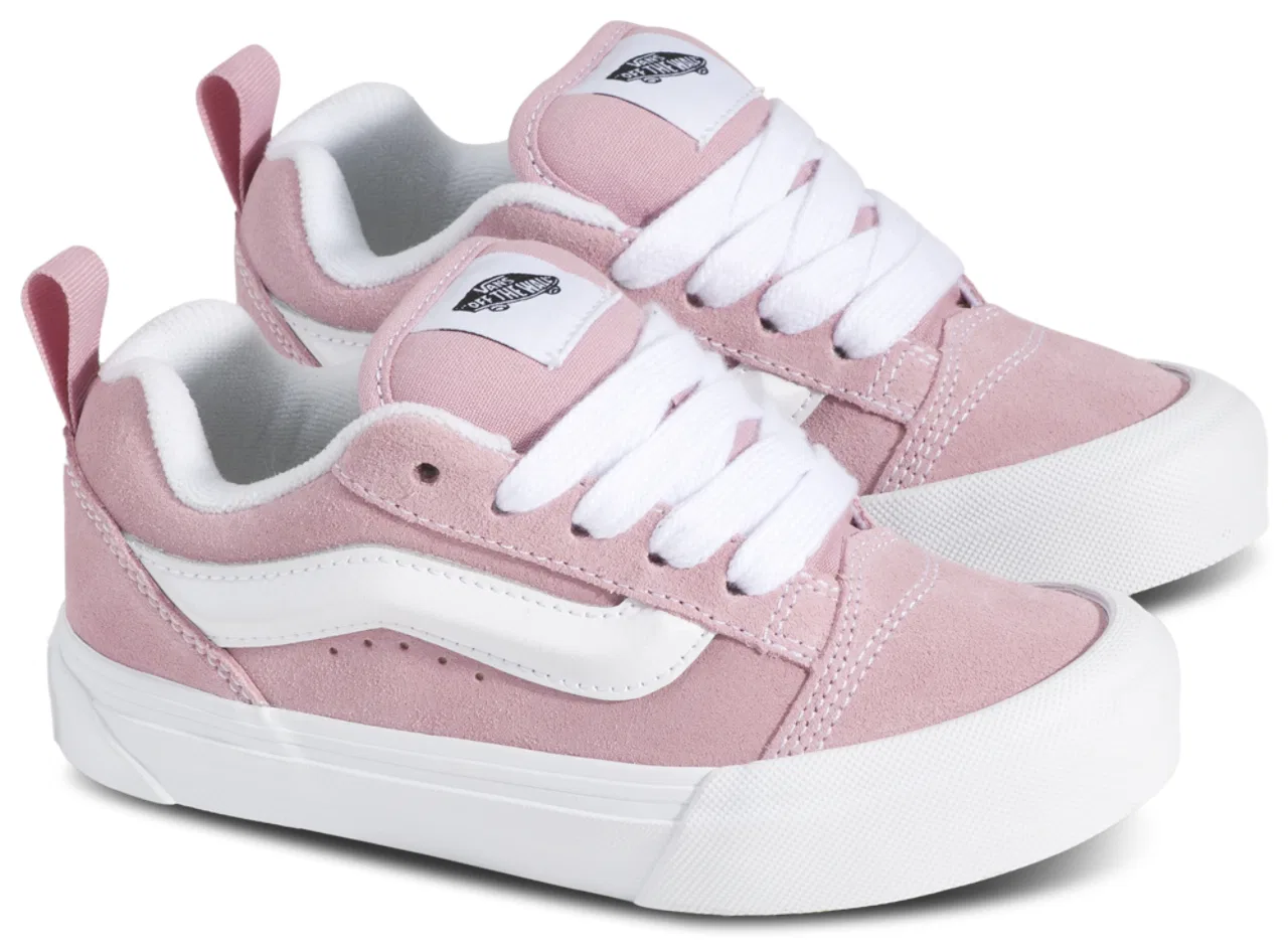 Кеды для девочек Knu Skool Vans, цвет Pink Dawn/Pink — фото 2