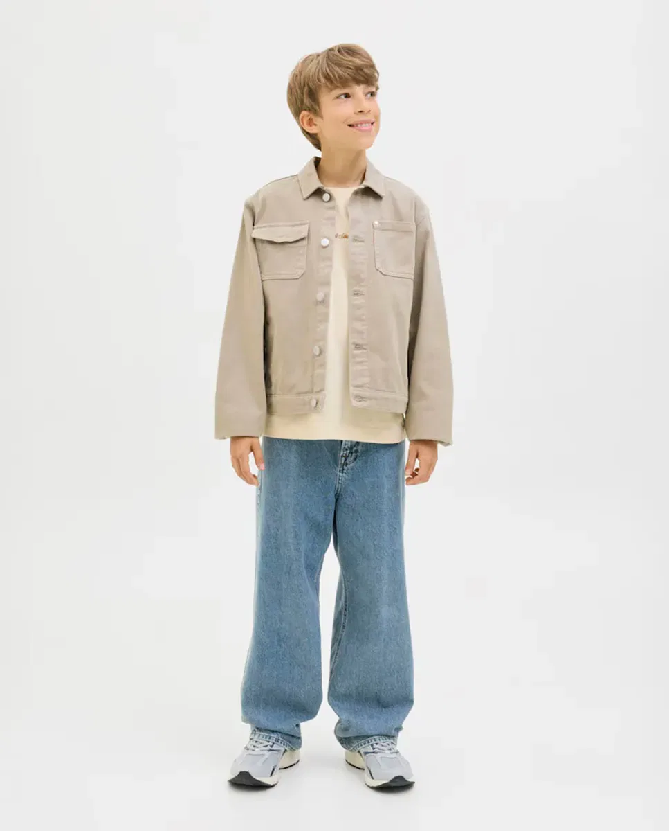 Детская футболка для мальчиков с круглым вырезом Jack & Jones, Blanco — фото 3