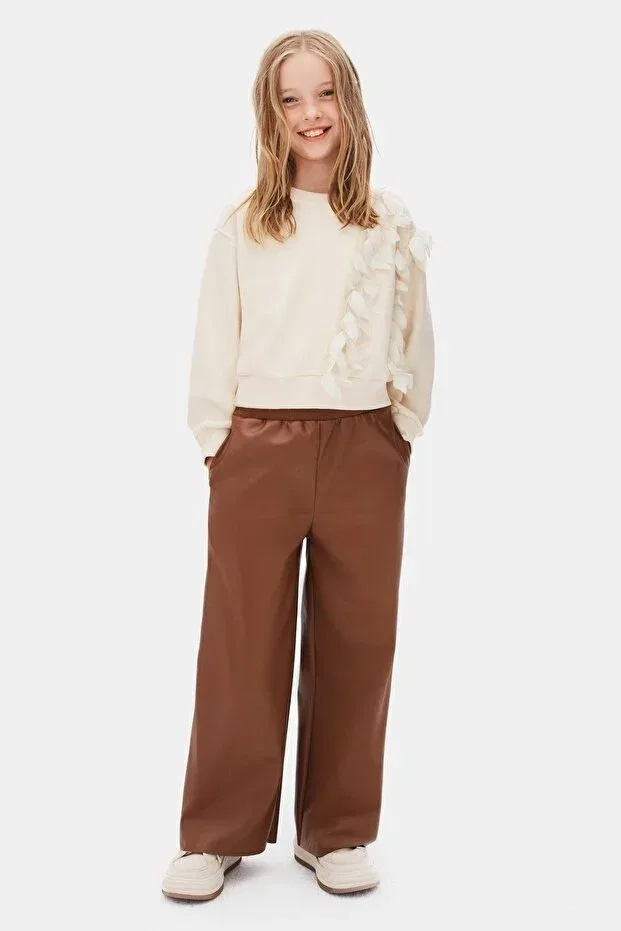 Детские свитшот для девочек с длинным рукавом Nk Tekstil, Nude Color — фото 3