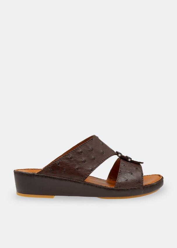 

Сандалии PRIVATE COLLECTION Ostrich leather sandals, коричневый