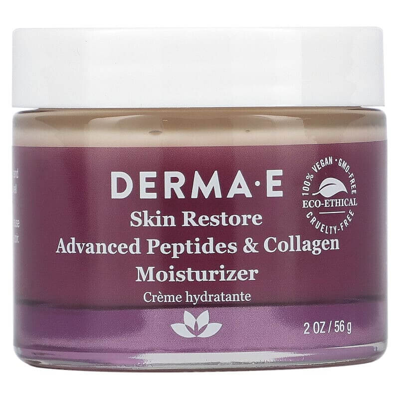 

Увлажняющий крем Derma E Advanced Peptides & Flora-Collagen Moisturizer, 56 г