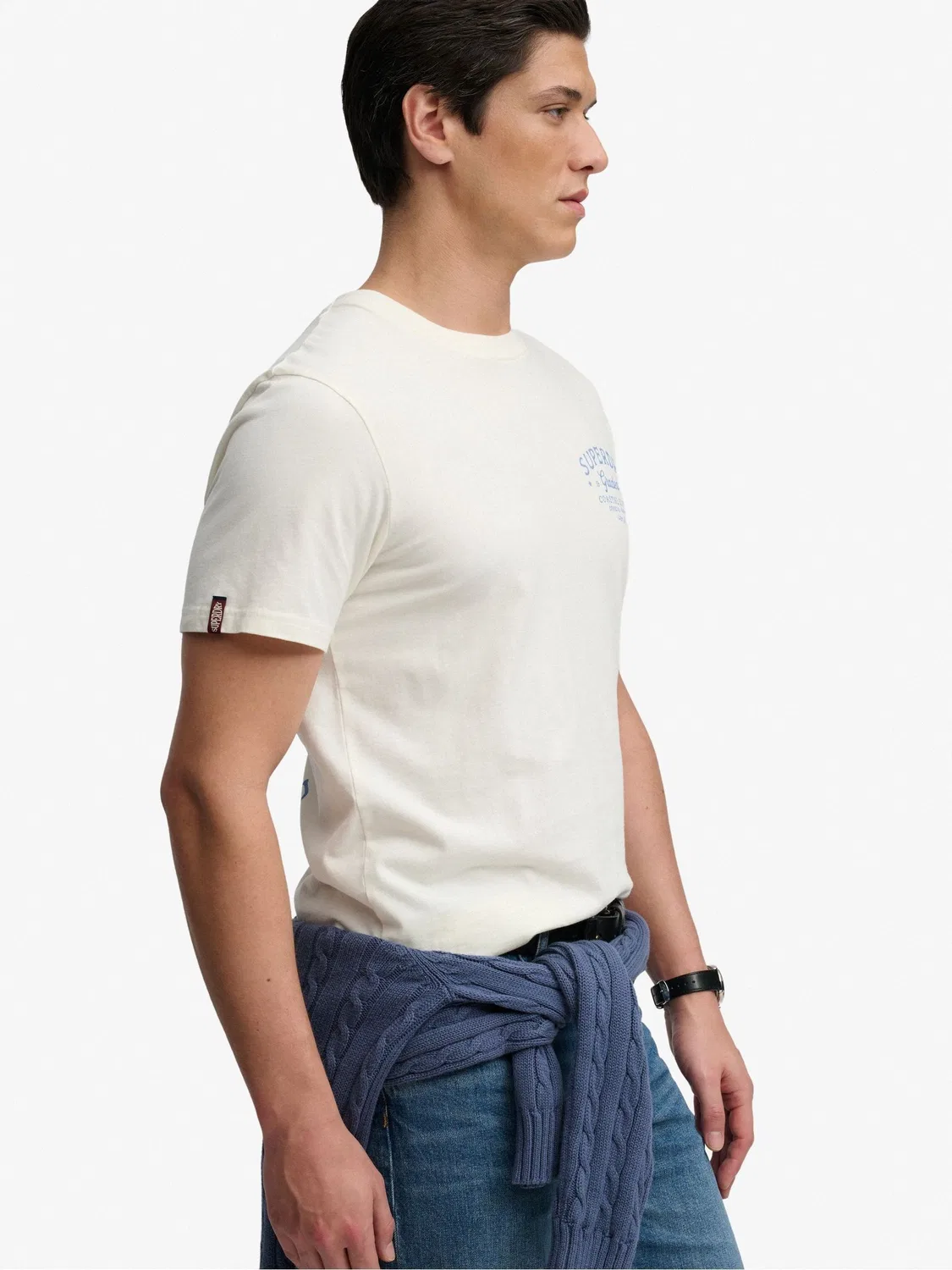 Футболка свободная Lo-Fi Dockside Superdry, белый — фото 3