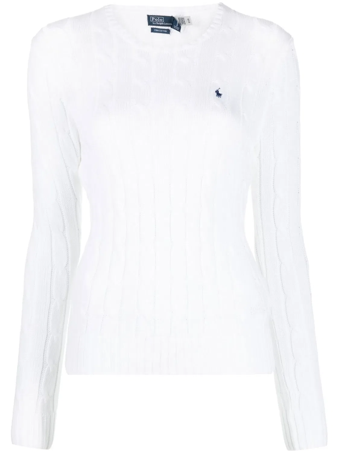 Джемпер с узором косичкой Polo Ralph Lauren, белый