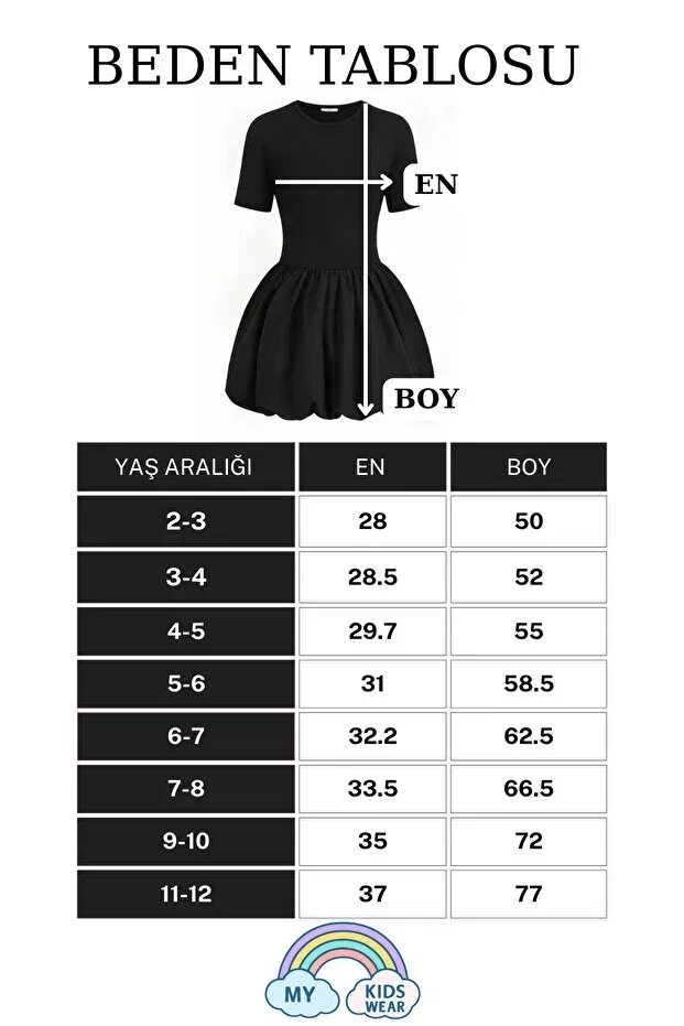 Детское платье для девочек хлопковое My Kids Wear, Black — фото 4