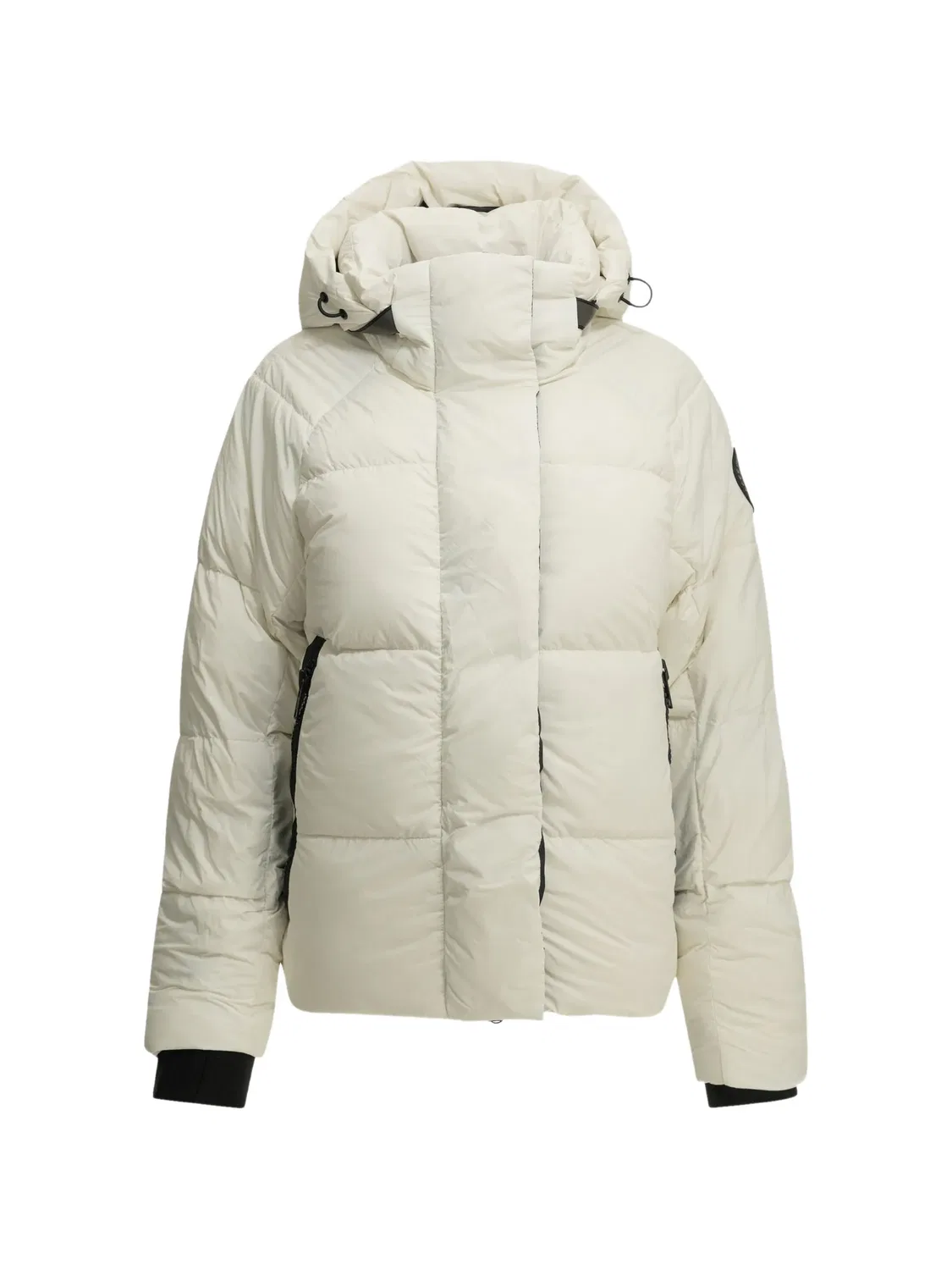 Женский пуховик нейтрального цвета Canada Goose, нейтральные