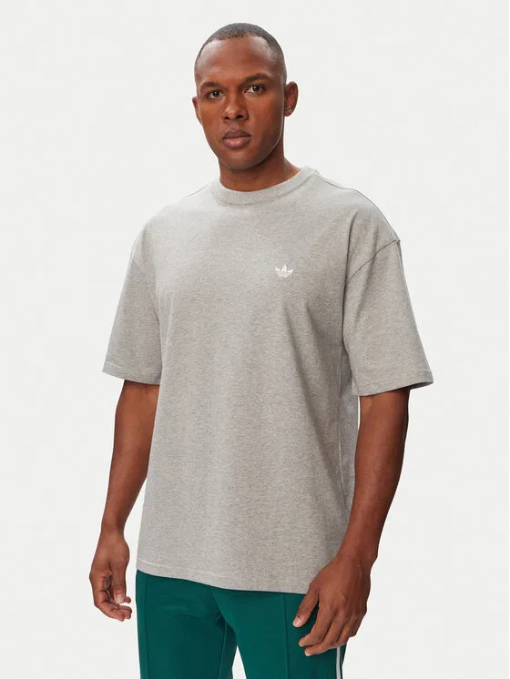 Футболка regular fit Trefoil Essentials Adidas, светло-серый