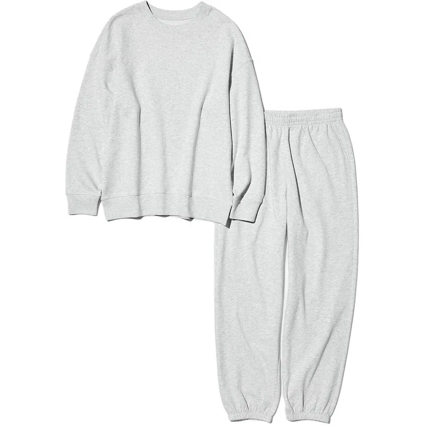 Женский костюм-двойка свободного кроя, UNIQLO, Gray