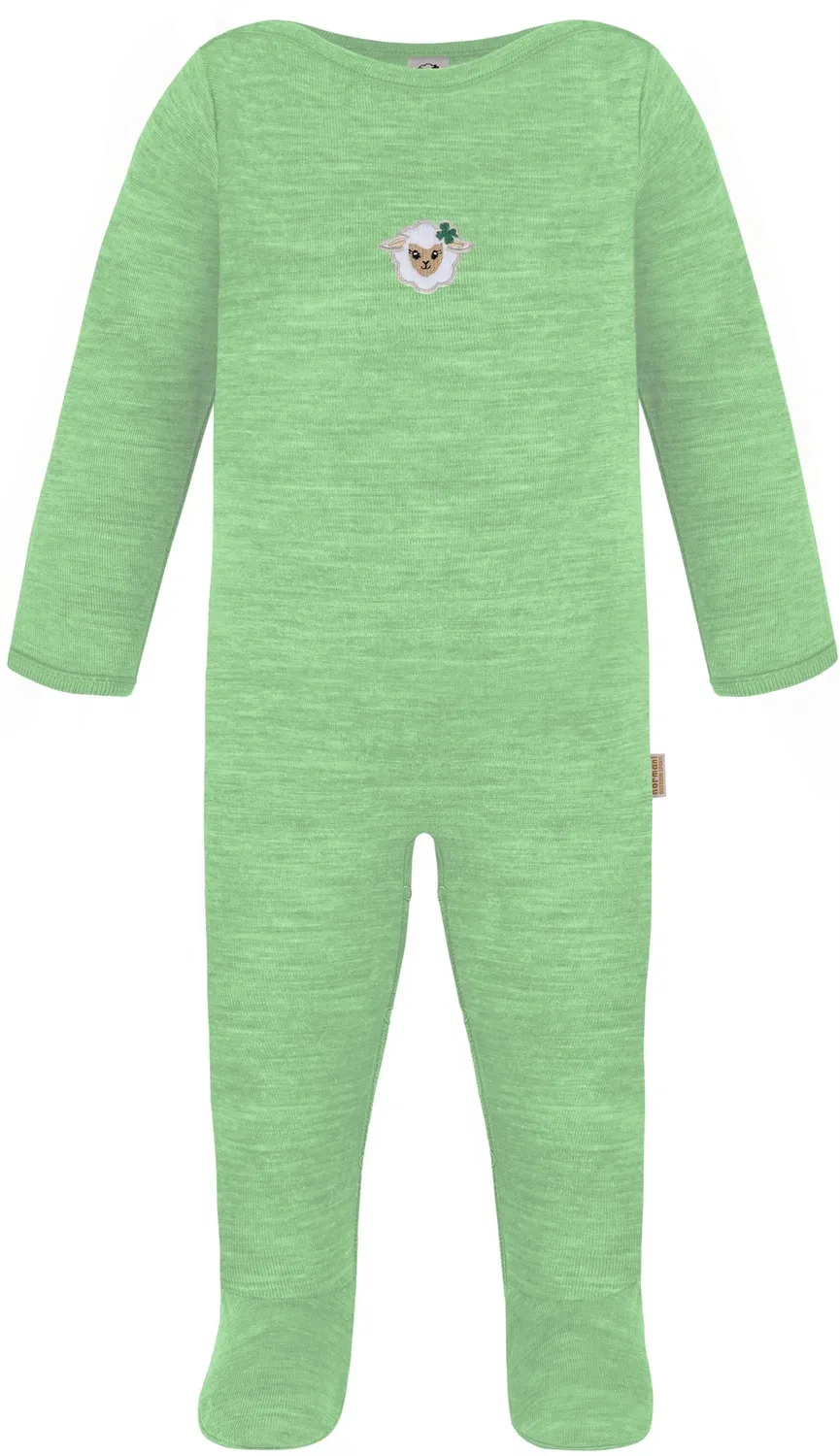 Боди-комбинезон детский из мериносовой шерсти Levin Normani Outdoor Sports, зеленый