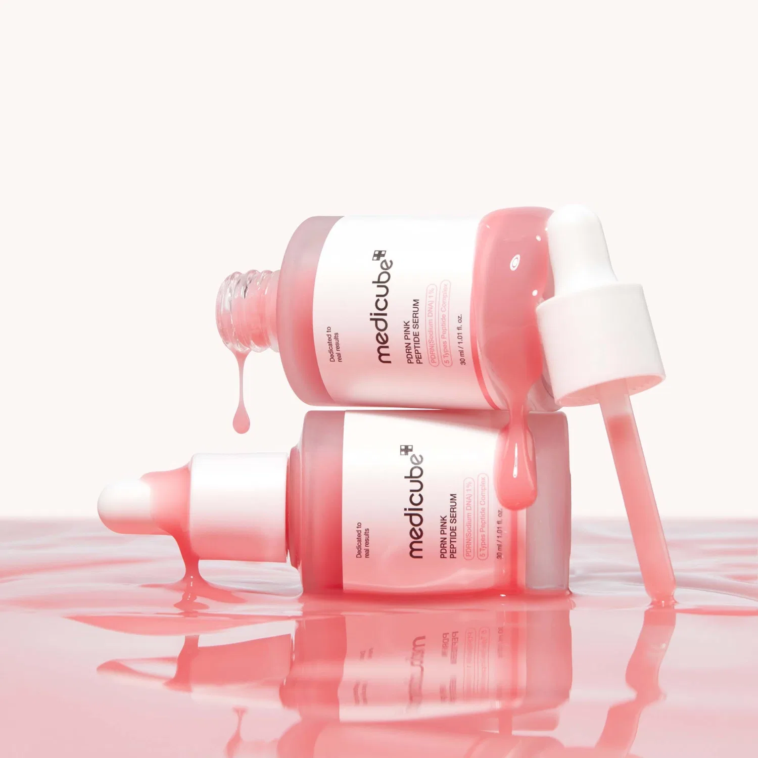 Сыворотка для лица с пептидами PDRN Pink Peptide Serum 30 мл Medicube — фото 3