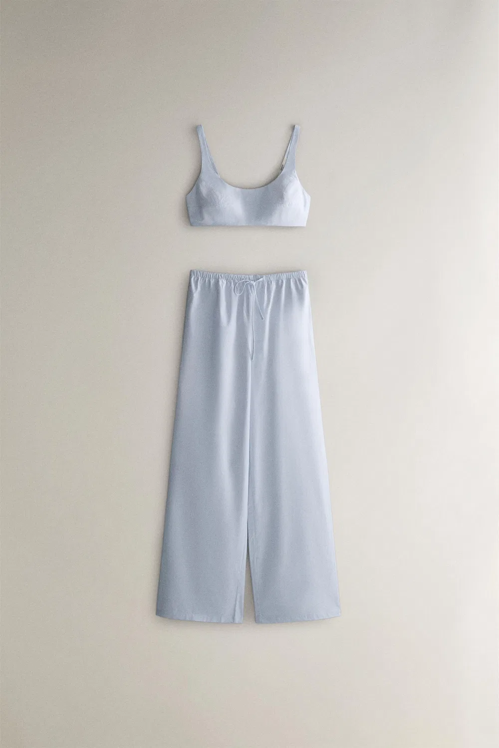 Полосатые брюки ZARA, Blue — фото 4