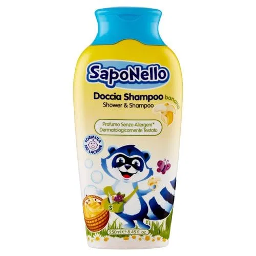 Детский гель-шампунь для душа SapoNello Banana, 250 мл, Beni Culinari, набор из 12 шт — фото 2