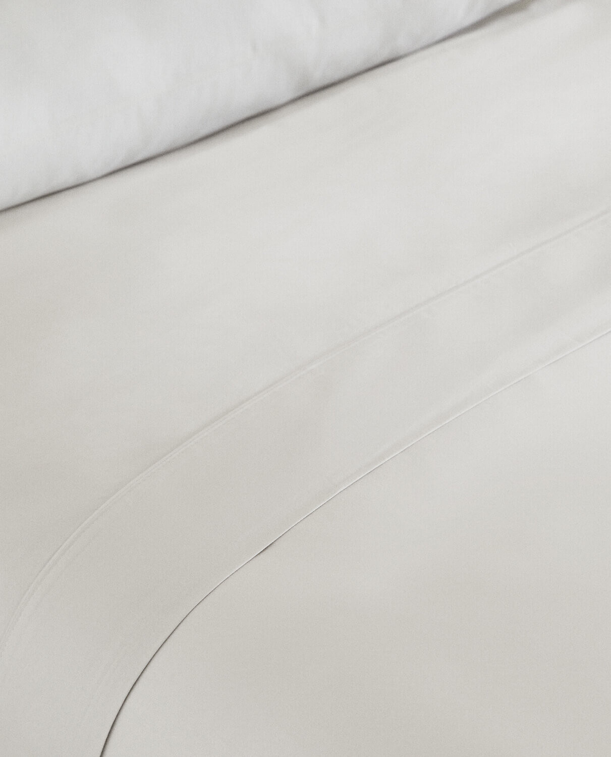 Простыня на подгонку Zara Home Sateen, 500 нитей, серебро — фото 3
