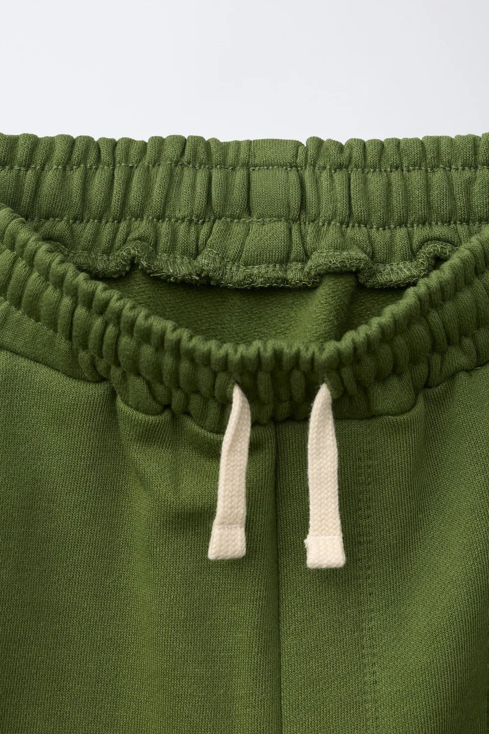 Плюшевые брюки "Бочка" ZARA, GREEN — фото 3