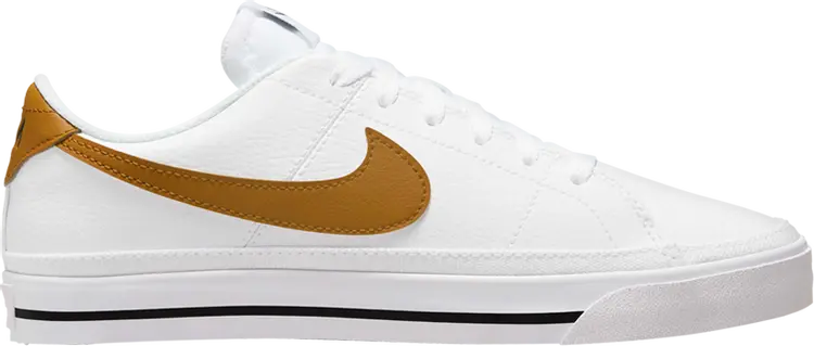 Кроссовки Nike Wmns Court Legacy Next Nature 'White Gold Suede', белый