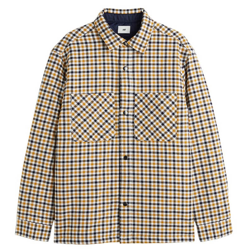 

Рубашка H&M Padded, желтый/черный